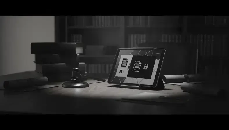 Secure digital document management system displaying power of attorney documents with access controls