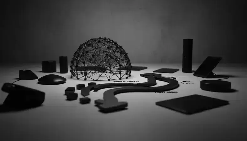 Detailed flowchart showing probate process versus trust administration timeline