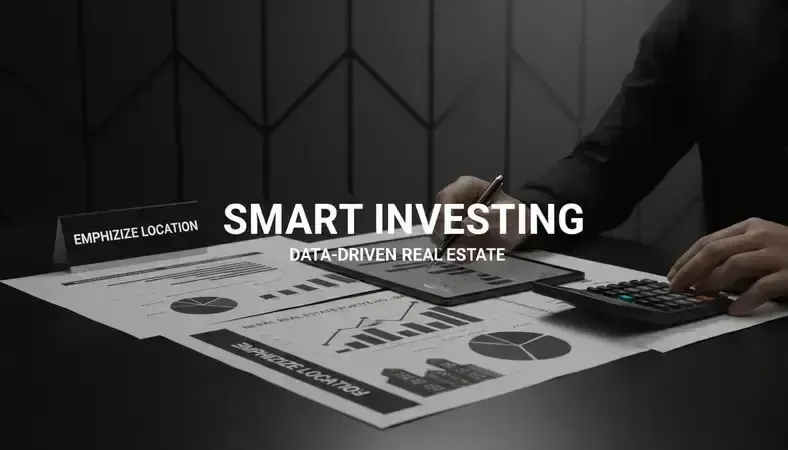 Professional analyzing Nepal real estate investment charts and property portfolio documents