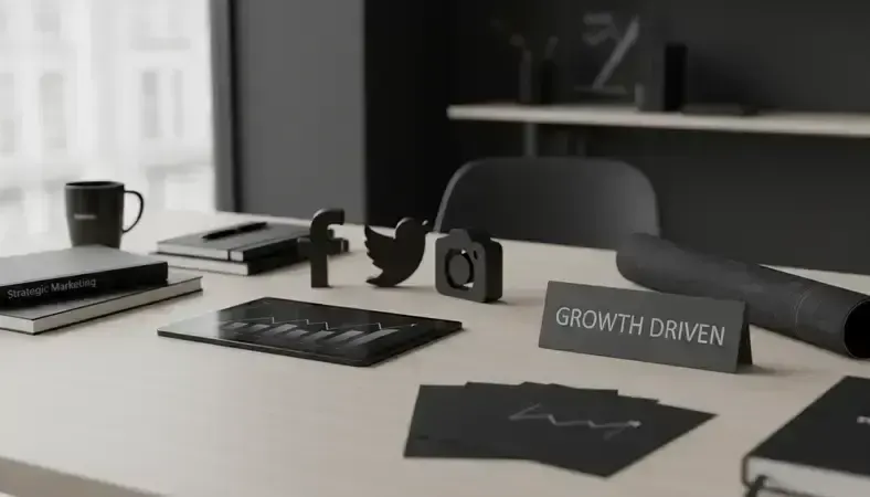 Business growth analytics showing increasing leads, conversions, and revenue over time