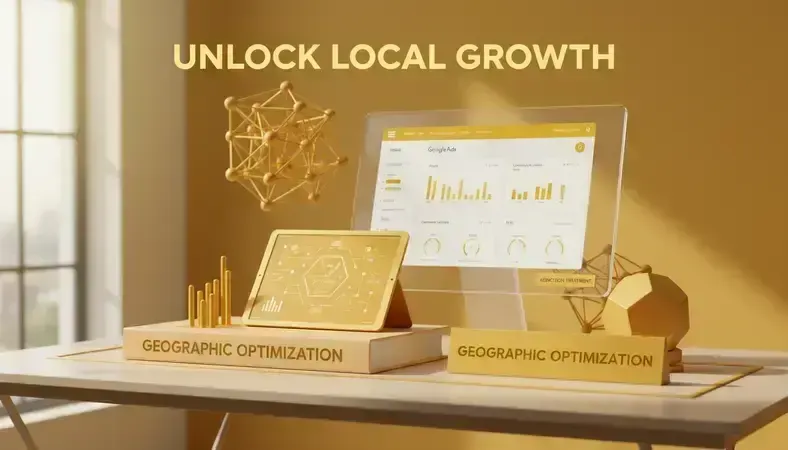 Google Ads performance dashboard showing campaign metrics, conversion tracking, and ROI data for addiction treatment center