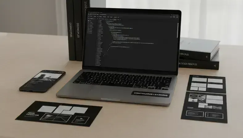 Collage of modern web design examples and inspiration sources