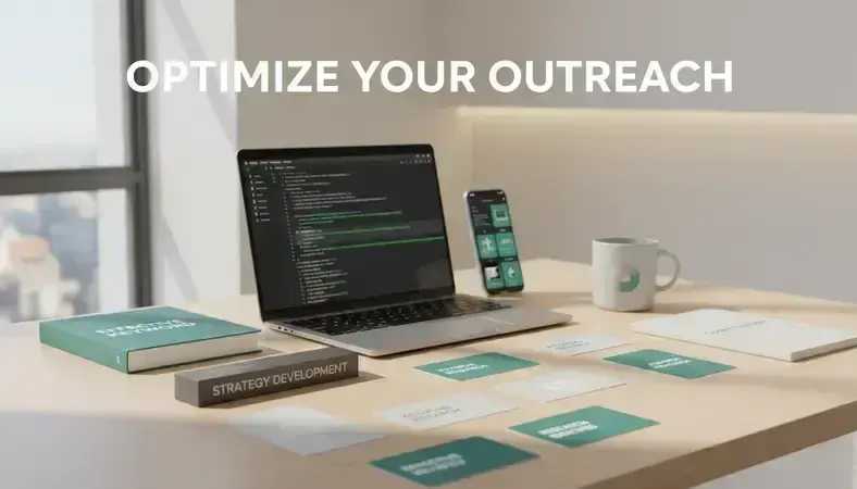 Content strategy meeting with keyword research documents and content calendar planning