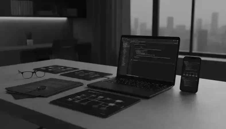 Professional estate planning consultation with trust documents and digital tools on a modern desk