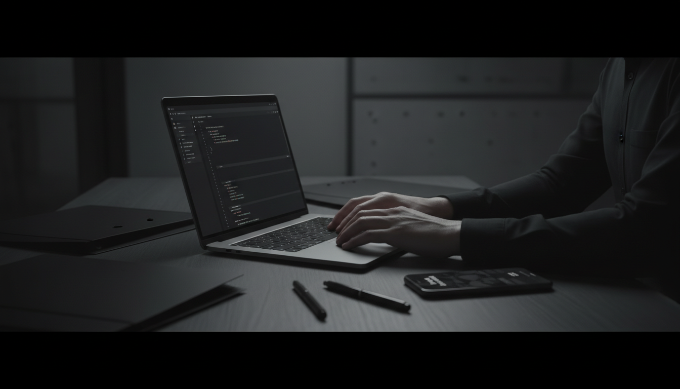 Person using laptop to apply for fast loan online with documents nearby