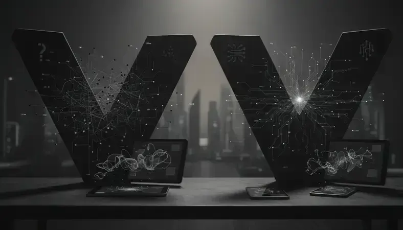 Split screen showing ineffective vs effective AI conversation examples