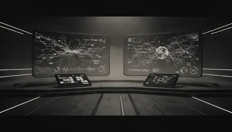 Side-by-side comparison showing traditional chatbot vs advanced AI conversation examples