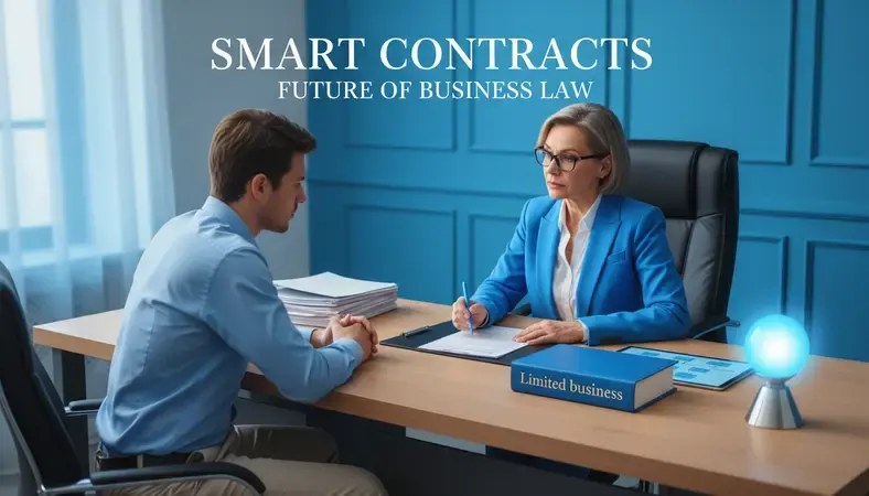 Traditional notary office with professional notary examining documents across desk from client