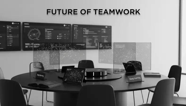 Team collaboration workspace showing multiple communication channels and project updates in a clean, organized interface
