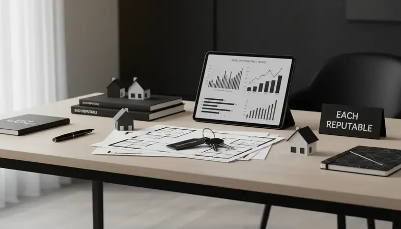 Real estate market analysis charts and graphs showing property price trends in Nepal