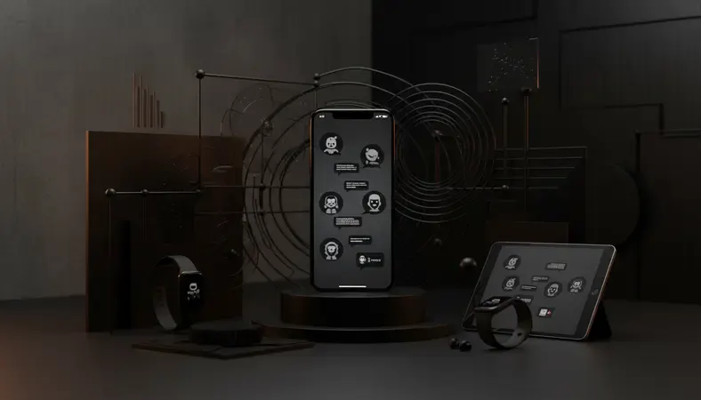 Modern smartphone displaying various character AI avatars and chat interfaces