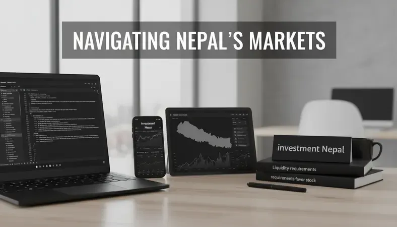 Stock market charts and real estate graphs showing performance comparisons in Nepal