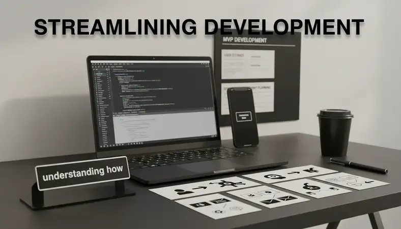 Agile development board with user stories and sprint planning for MVP development