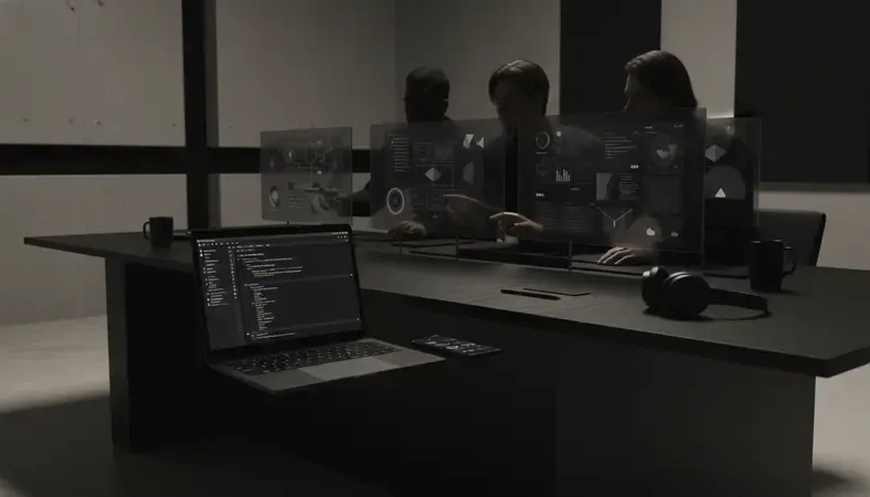 Enterprise development team reviewing security protocols and compliance documentation