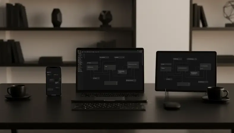 Clean API architecture diagram showing microservices, data flow, and integration points