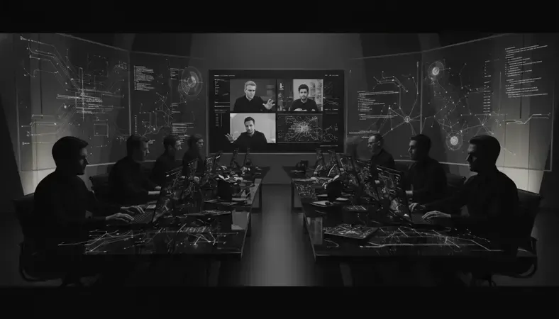 International development team collaborating on Rails project via video conference