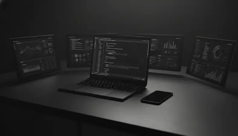Dashboard screenshots showing successful Rails application metrics and user interface